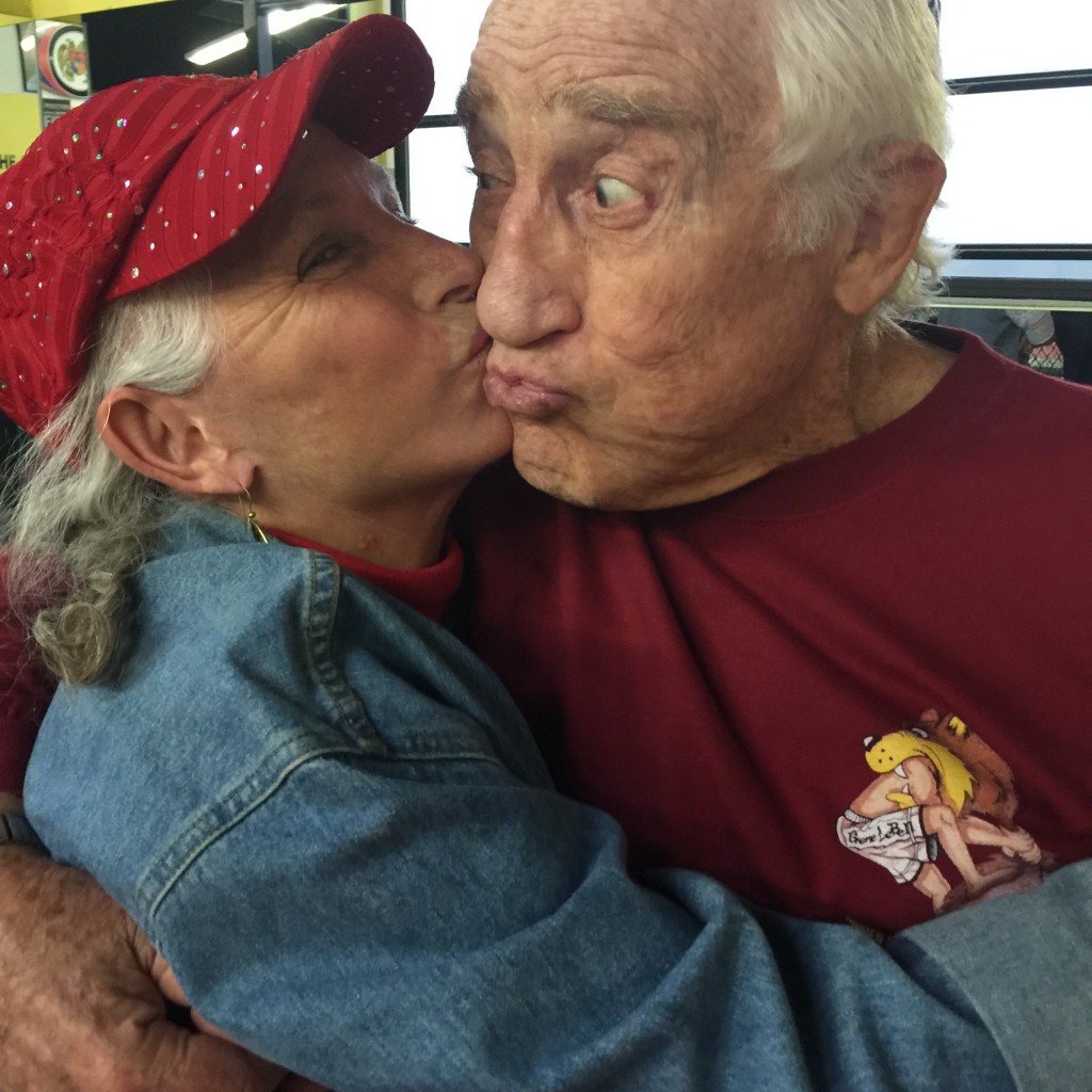 Producer Pepper Jay and Gene LeBell