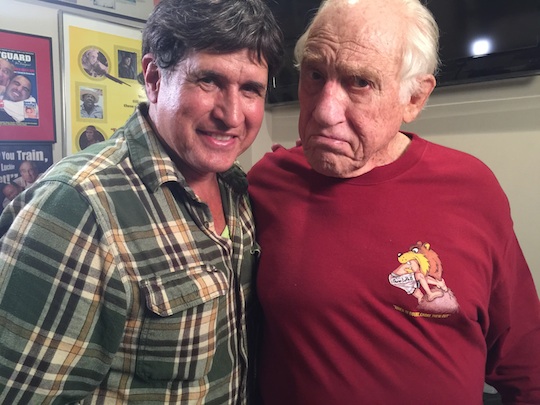 Photographer John Michael Ferrari and Gene LeBell