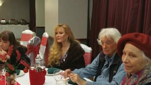 Rebecca Holden and Joel Diamond at Arts for Peace Conference