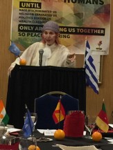 Cantor Esterleon speaking at Pre-Summit