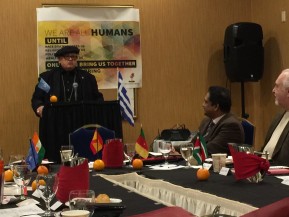 James Pasqual Bettio speaking at Pre-Summit