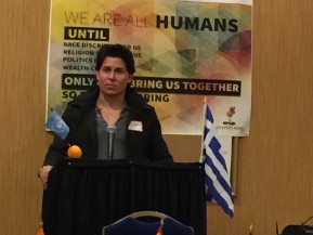 Javid Paymani speaking at Pre-Summit