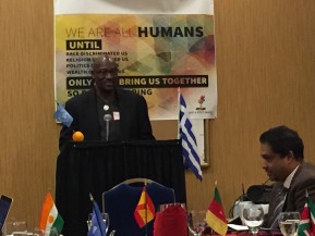 Phred Mosbey speaking at Pre-Summit